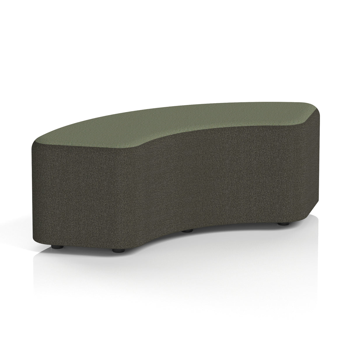 Commercial 90° Curved Stool Two Tone | Crib 5 Contract Main Line Flax - Temple Body Monument Top - Industrious Decor