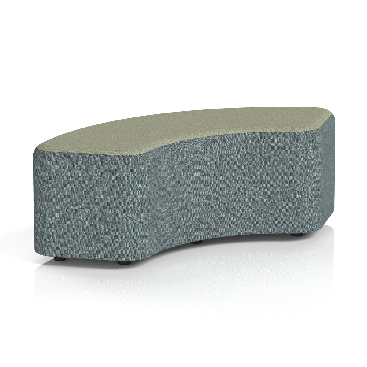 Commercial 90° Curved Stool Two Tone | Crib 5 Contract Main Line Flax - Westminster Body Newbury Top - Industrious Decor
