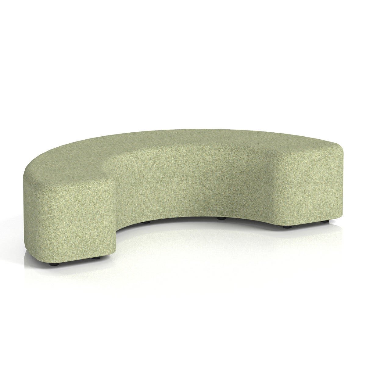 Commercial 180° Curved Stool – Single Tone | Crib 5 Contract Rivet - Burnish Body And Top - Industrious Decor