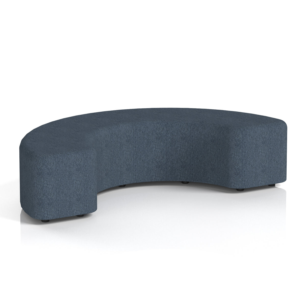 Commercial 180° Curved Stool – Single Tone | Crib 5 Contract Rivet - Crucible Body And Top - Industrious Decor