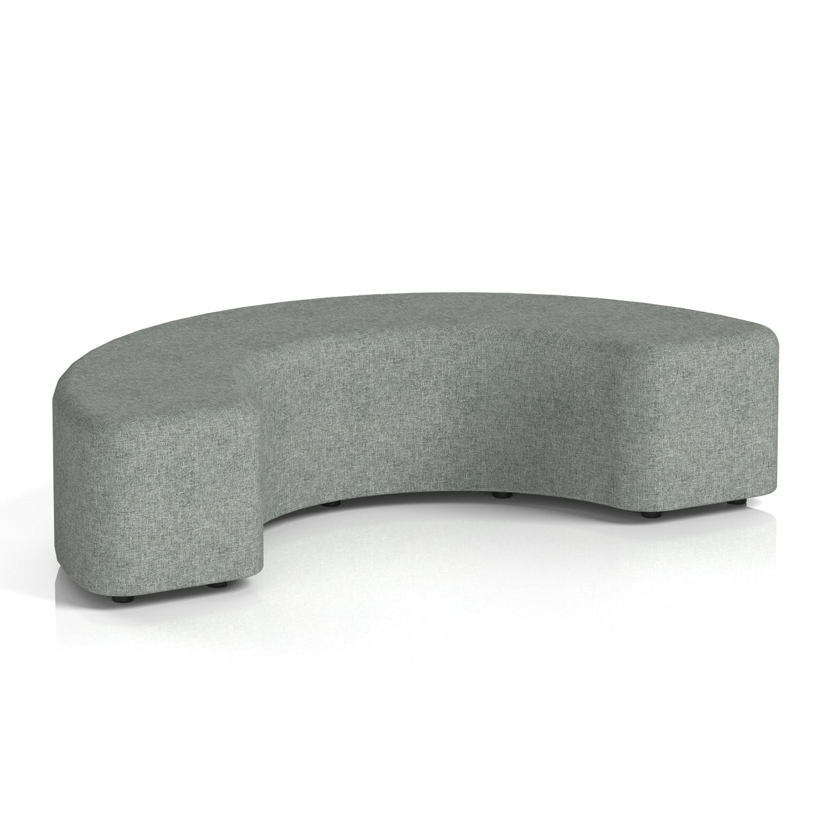 Commercial 180° Curved Stool – Single Tone | Crib 5 Contract Rivet - Prime Body And Top - Industrious Decor