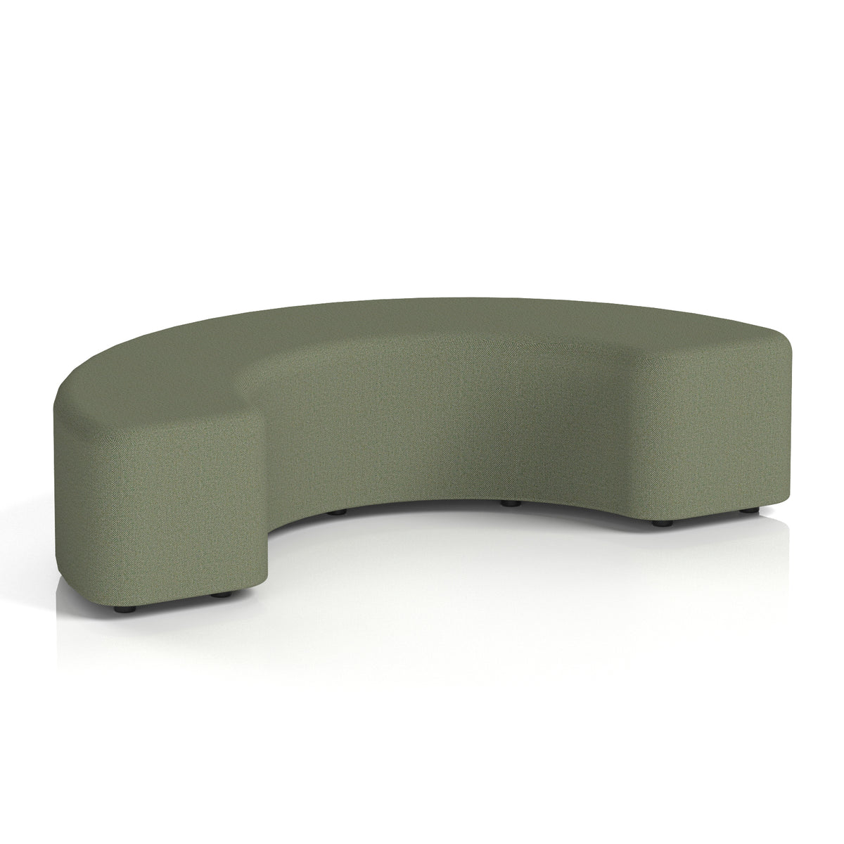 Commercial 180° Curved Stool – Single Tone | Crib 5 Contract Main Line Flax - Monument Body And Top - Industrious Decor