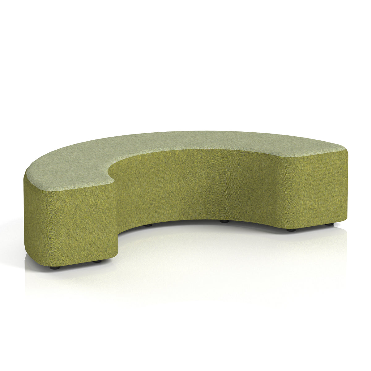Commercial 180° Curved Stool Two Tone | Crib 5 Contract Rivet - Olive Body Burnish Top - Industrious Decor