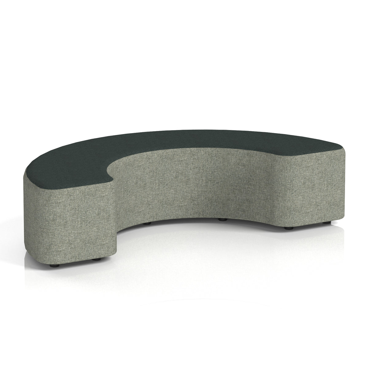 Commercial 180° Curved Stool Two Tone | Crib 5 Contract Rivet - Prime Body Crucible Top - Industrious Decor