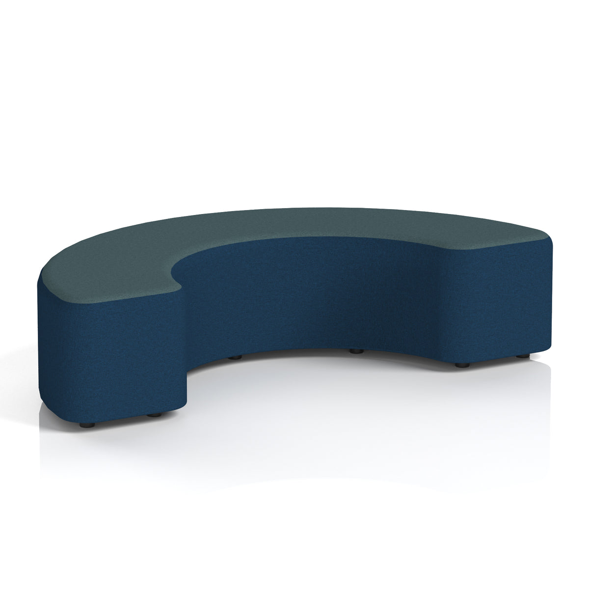 Commercial 180° Curved Stool Two Tone | Crib 5 Contract X2 - Calculus Body Polygon Top - Industrious Decor