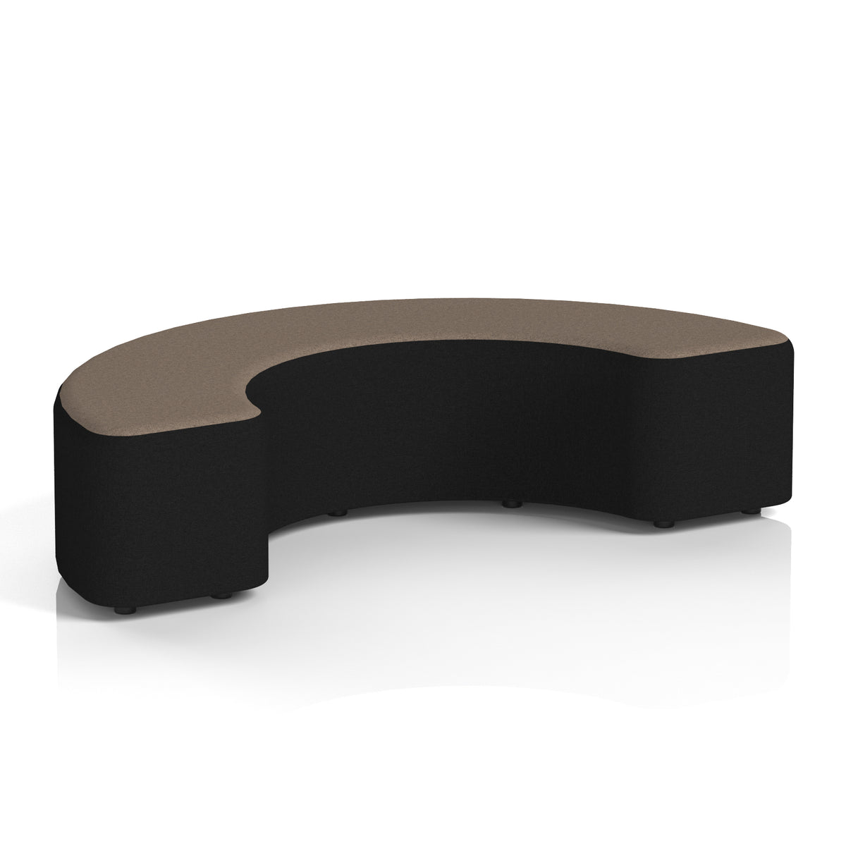 Commercial 180° Curved Stool Two Tone | Crib 5 Contract X2 - Diameter Body Theory Top - Industrious Decor