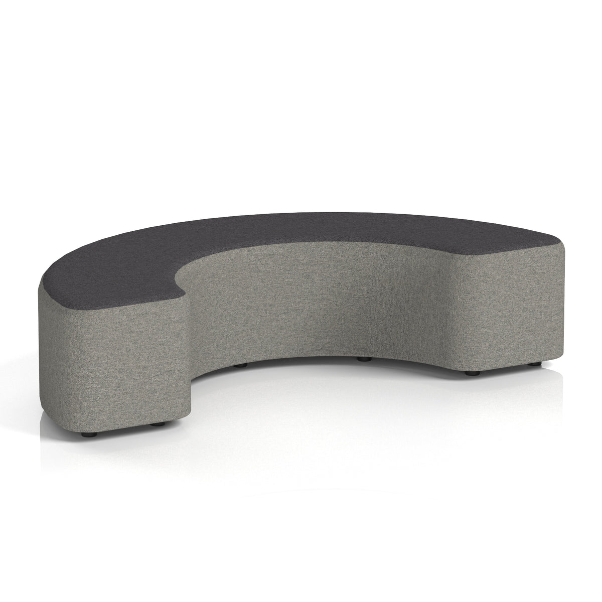 Commercial 180° Curved Stool Two Tone | Crib 5 Contract X2 - Number Body Arithmetic Top - Industrious Decor