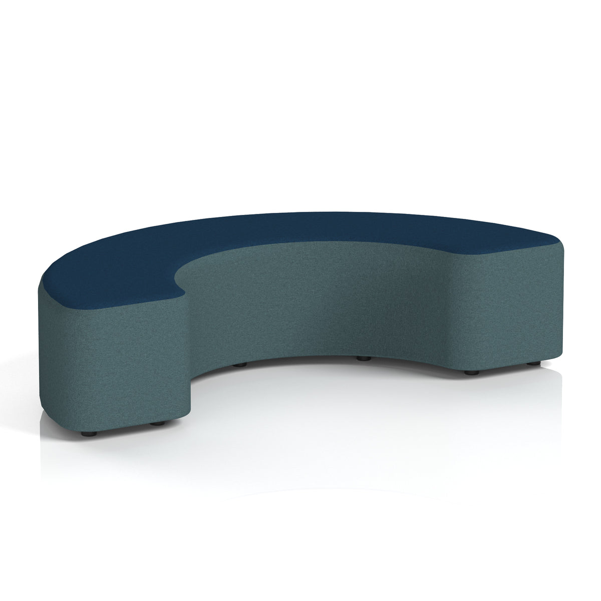 Commercial 180° Curved Stool Two Tone | Crib 5 Contract X2 - Polygon Body Calculus Top - Industrious Decor