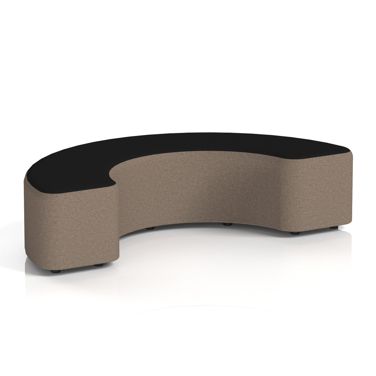 Commercial 180° Curved Stool Two Tone | Crib 5 Contract X2 - Theory Body Diameter Top - Industrious Decor