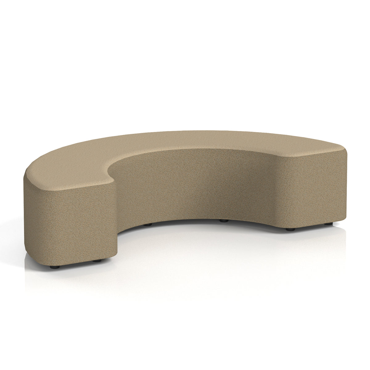 Commercial 180° Curved Stool Two Tone | Crib 5 Contract Main Line Flax - Bank Body Upminster Top - Industrious Decor
