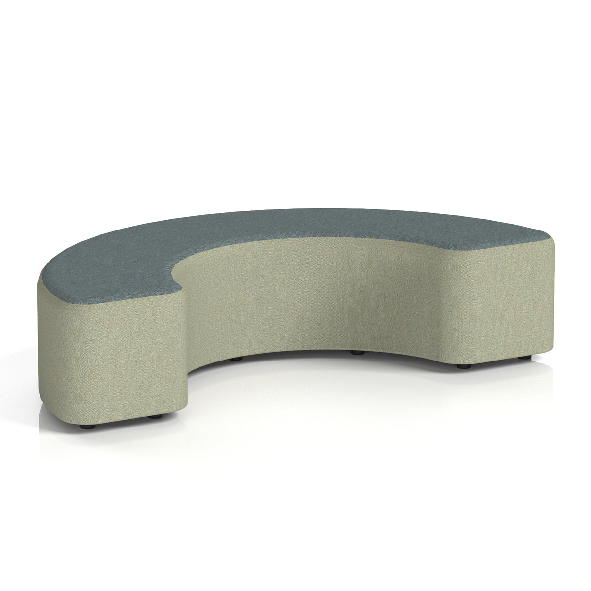 Commercial 180° Curved Stool Two Tone | Crib 5 Contract Main Line Flax - Newbury Body Westminster Top - Industrious Decor