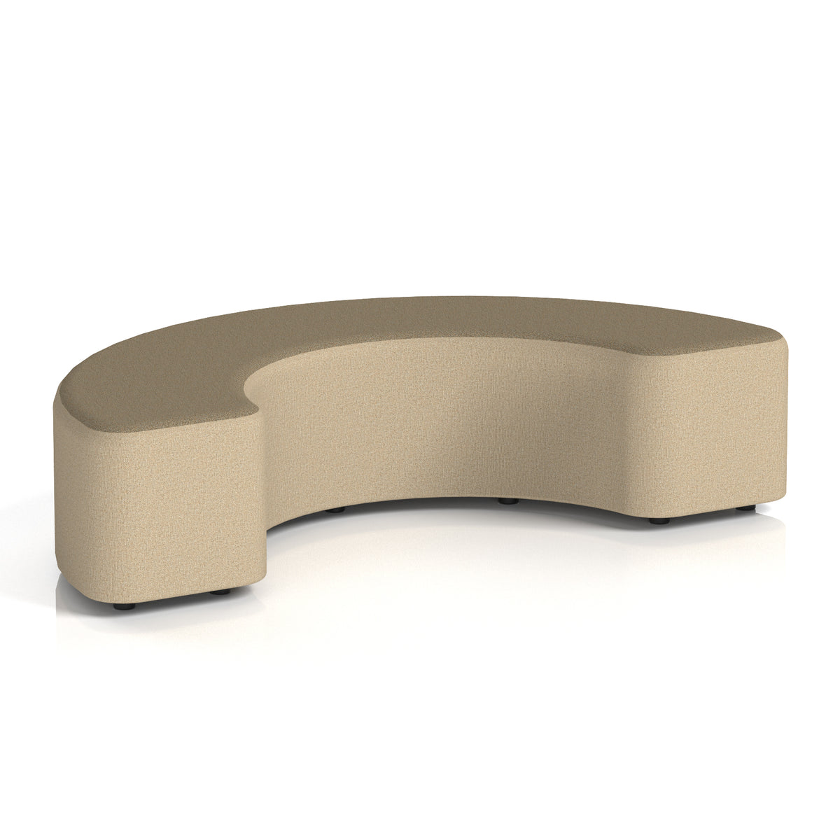 Commercial 180° Curved Stool Two Tone | Crib 5 Contract Main Line Flax - Upminster Body Bank Top - Industrious Decor