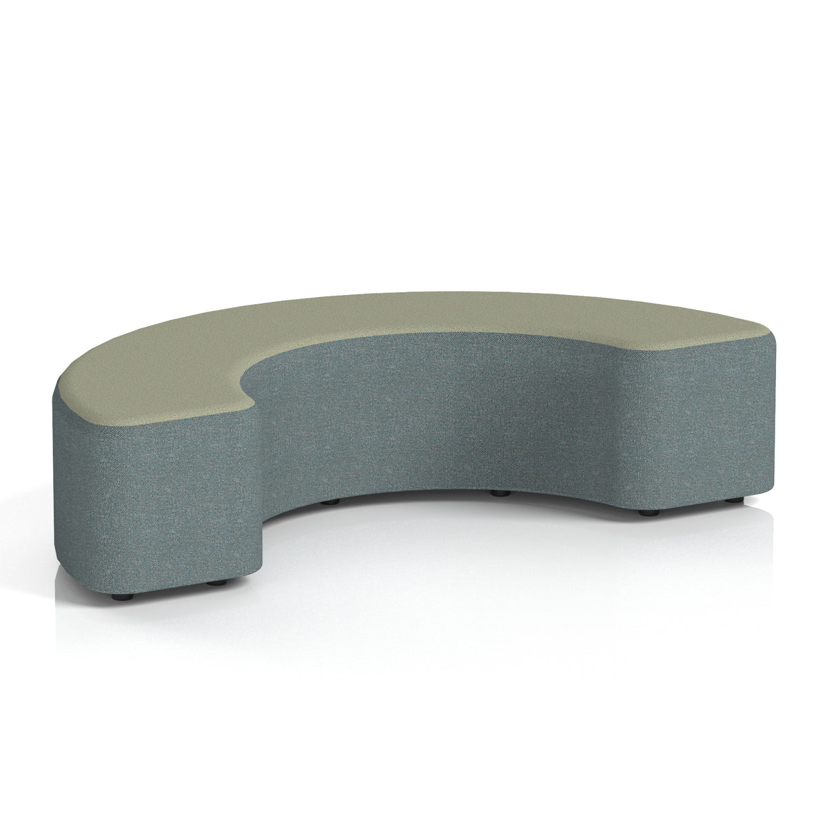 Commercial 180° Curved Stool Two Tone | Crib 5 Contract Main Line Flax - Westminster Body Newbury Top - Industrious Decor