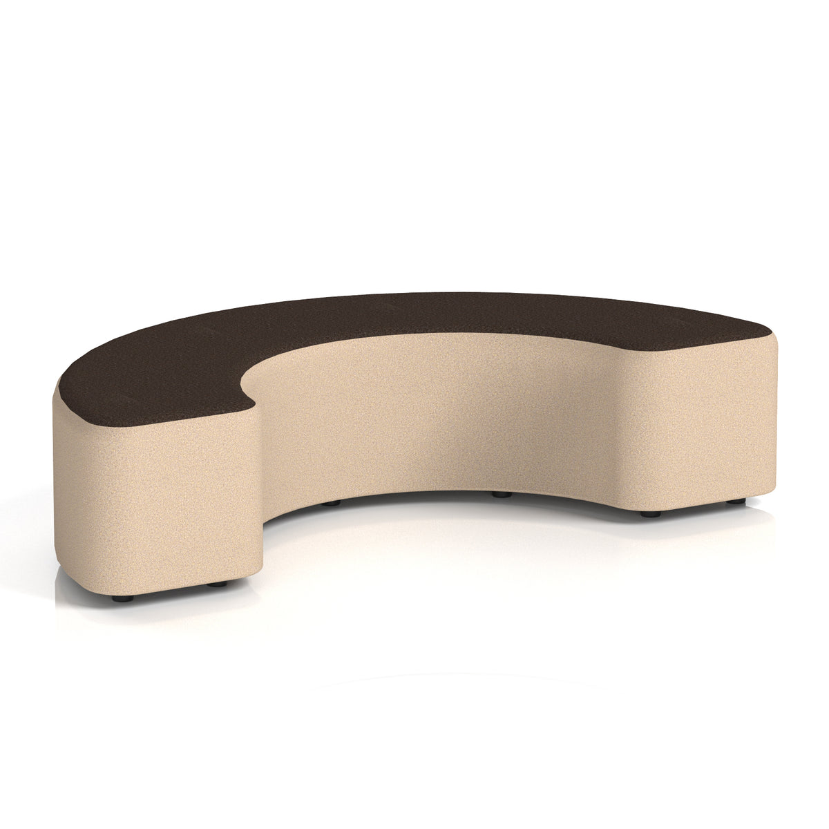 Commercial 180° Curved Stool Two Tone | Crib 5 Contract Synergy - Affix Body Wed Top - Industrious Decor