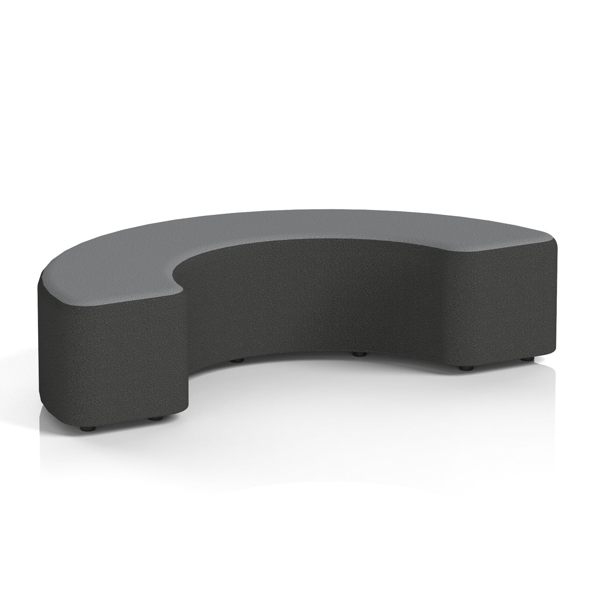 Commercial 180° Curved Stool Two Tone | Crib 5 Contract Synergy - Mix Body Partner Top - Industrious Decor