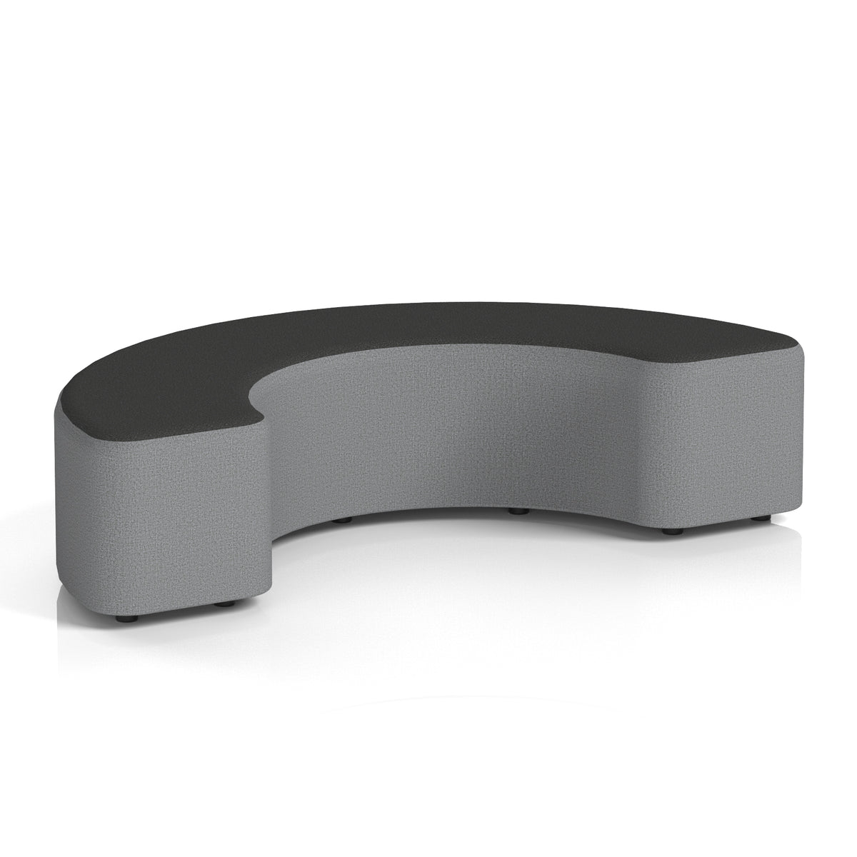 Commercial 180° Curved Stool Two Tone | Crib 5 Contract Synergy - Partner Body Mix Top - Industrious Decor