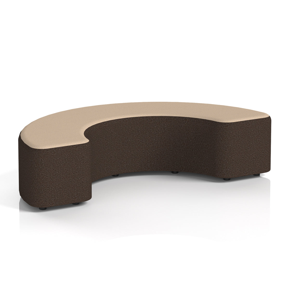 Commercial 180° Curved Stool Two Tone | Crib 5 Contract Synergy - Wed Body Affix Top - Industrious Decor