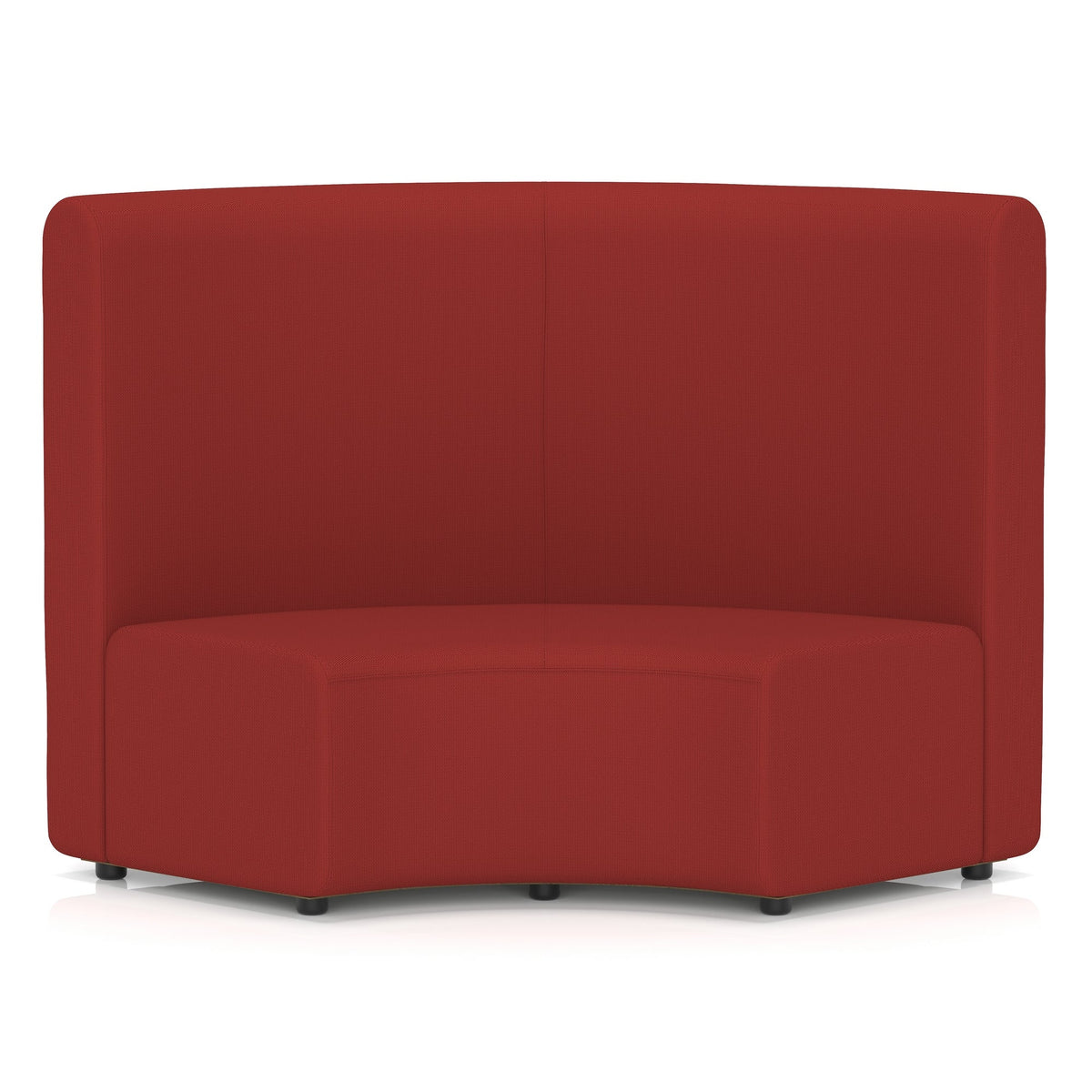 Commercial 90 degree inner curve modular seating high back – Extent