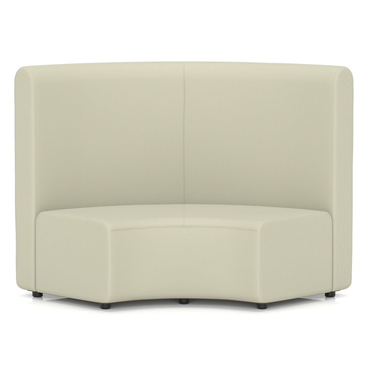 Commercial 90 degree inner curve modular seating high back – Futurist