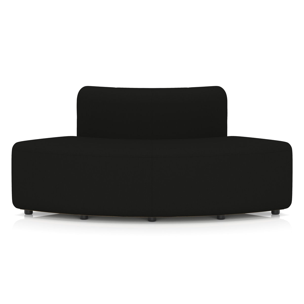 Commercial 90 degree outer curve modular seating low back – Forward