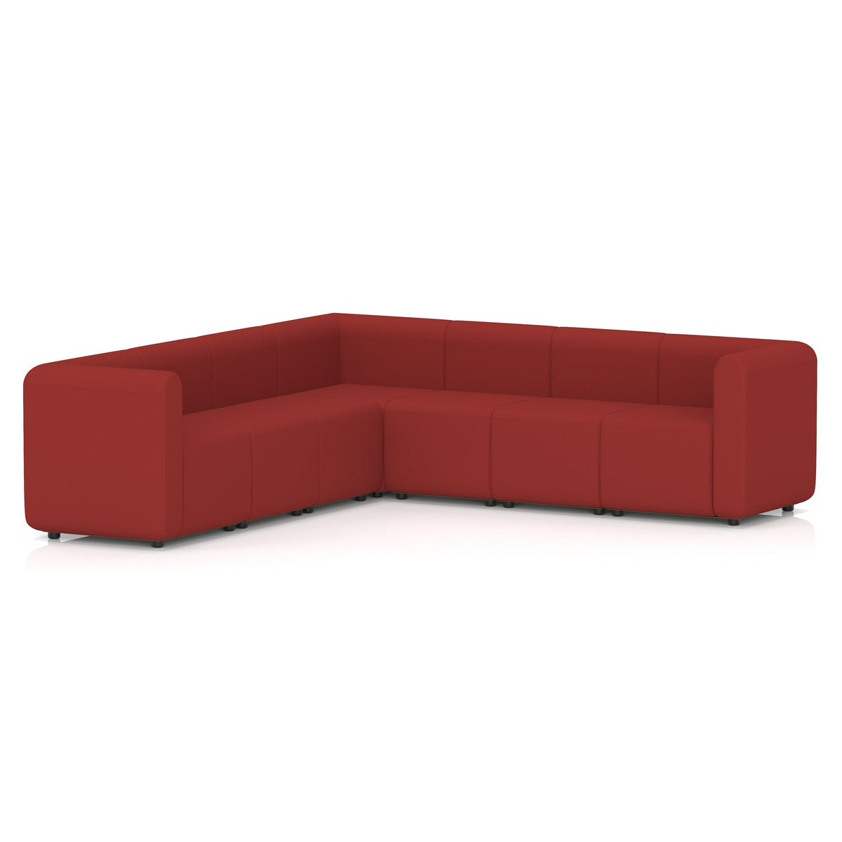 Commercial L-shaped modular sofa double arm corner – Extent