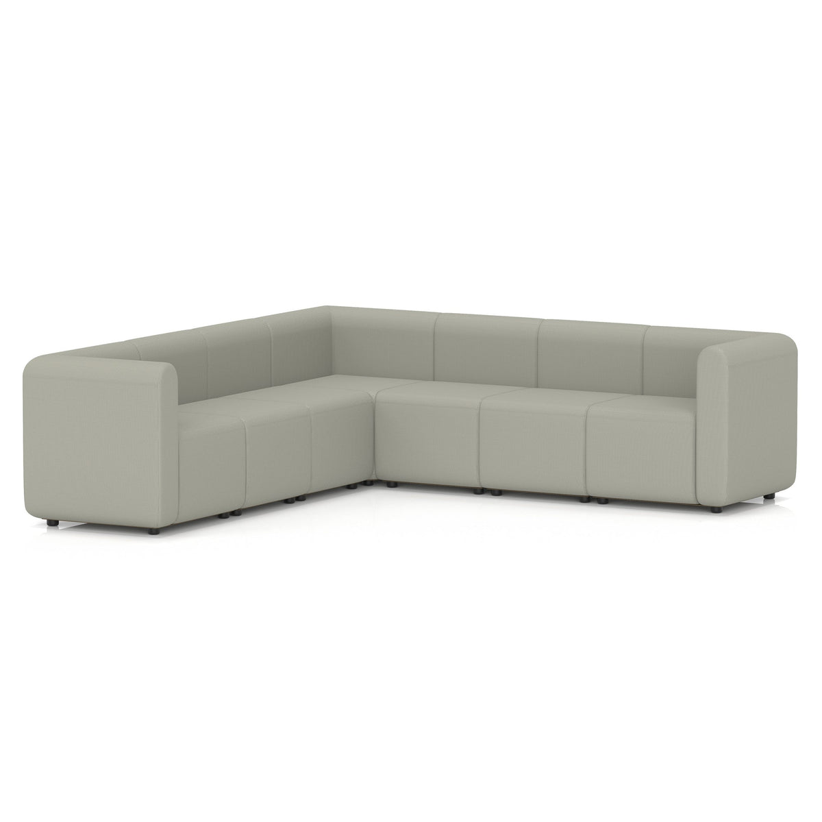 Commercial L-shaped modular sofa double arm corner – Generation
