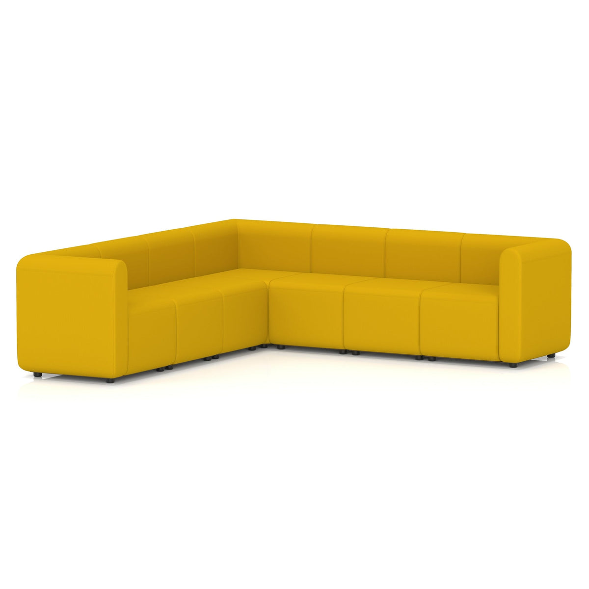 Commercial L-shaped modular sofa double arm corner – Occasion
