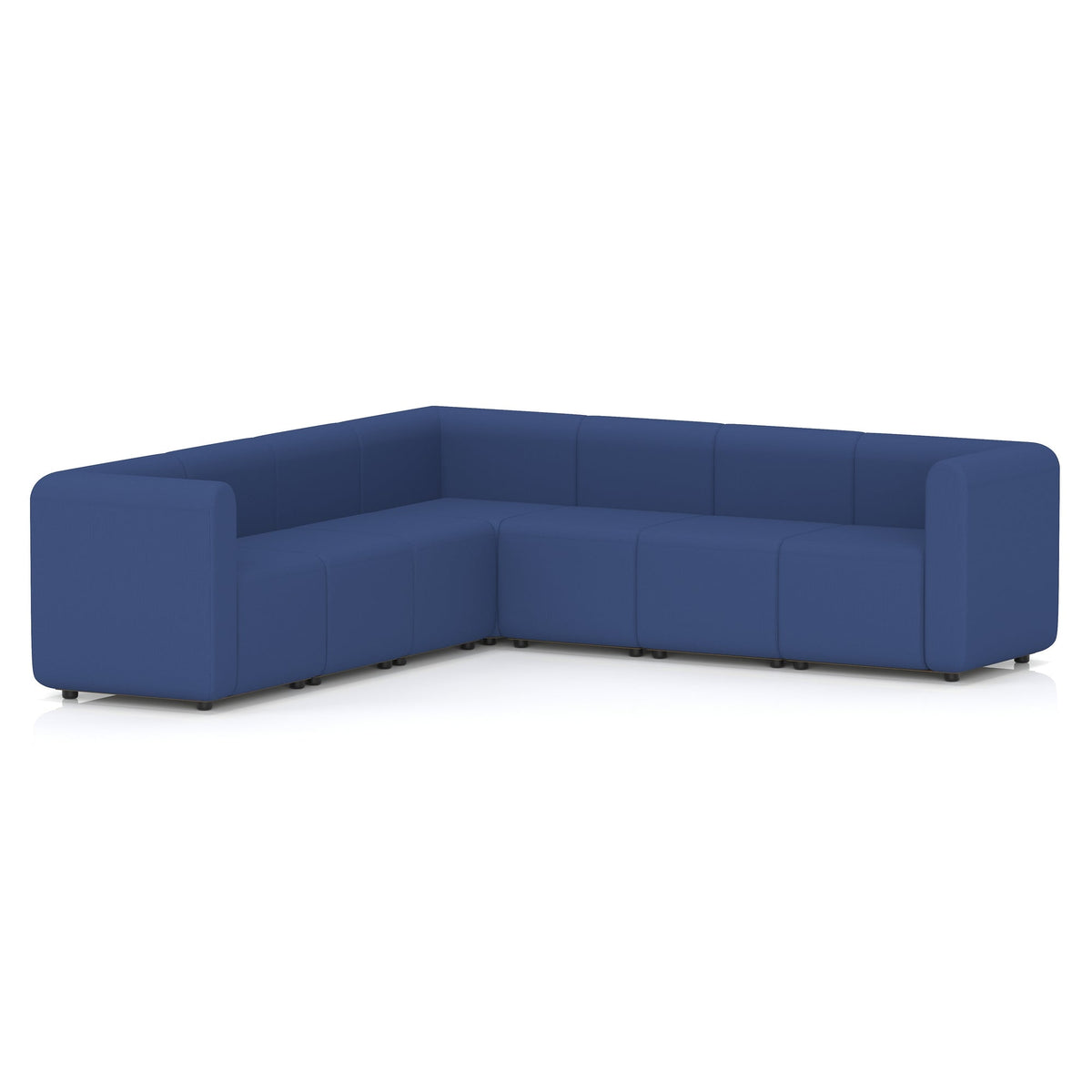 Commercial L-shaped modular sofa double arm corner – Perennial
