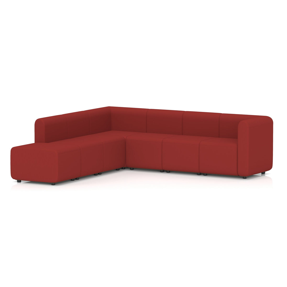 Commercial L-shaped modular sofa left arm chaise – Extent