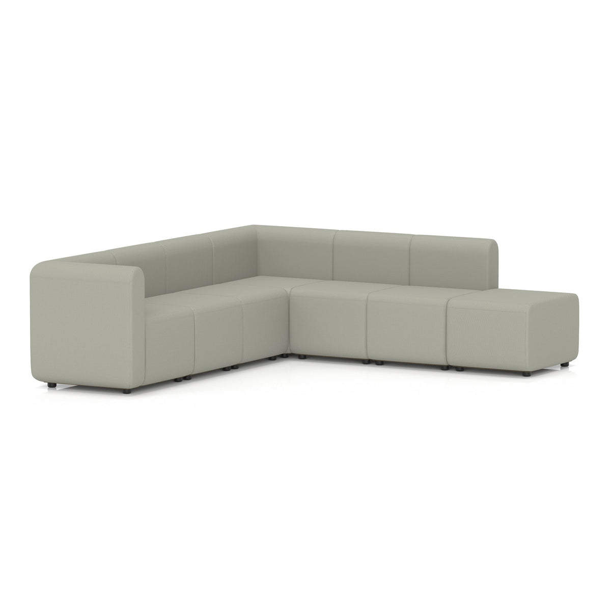 Commercial L-shaped modular sofa right arm chaise – Generation
