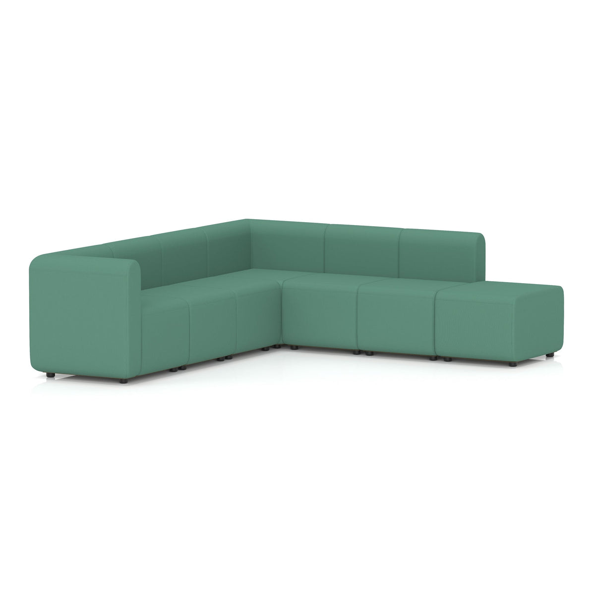 Commercial L-shaped modular sofa right arm chaise – Rest