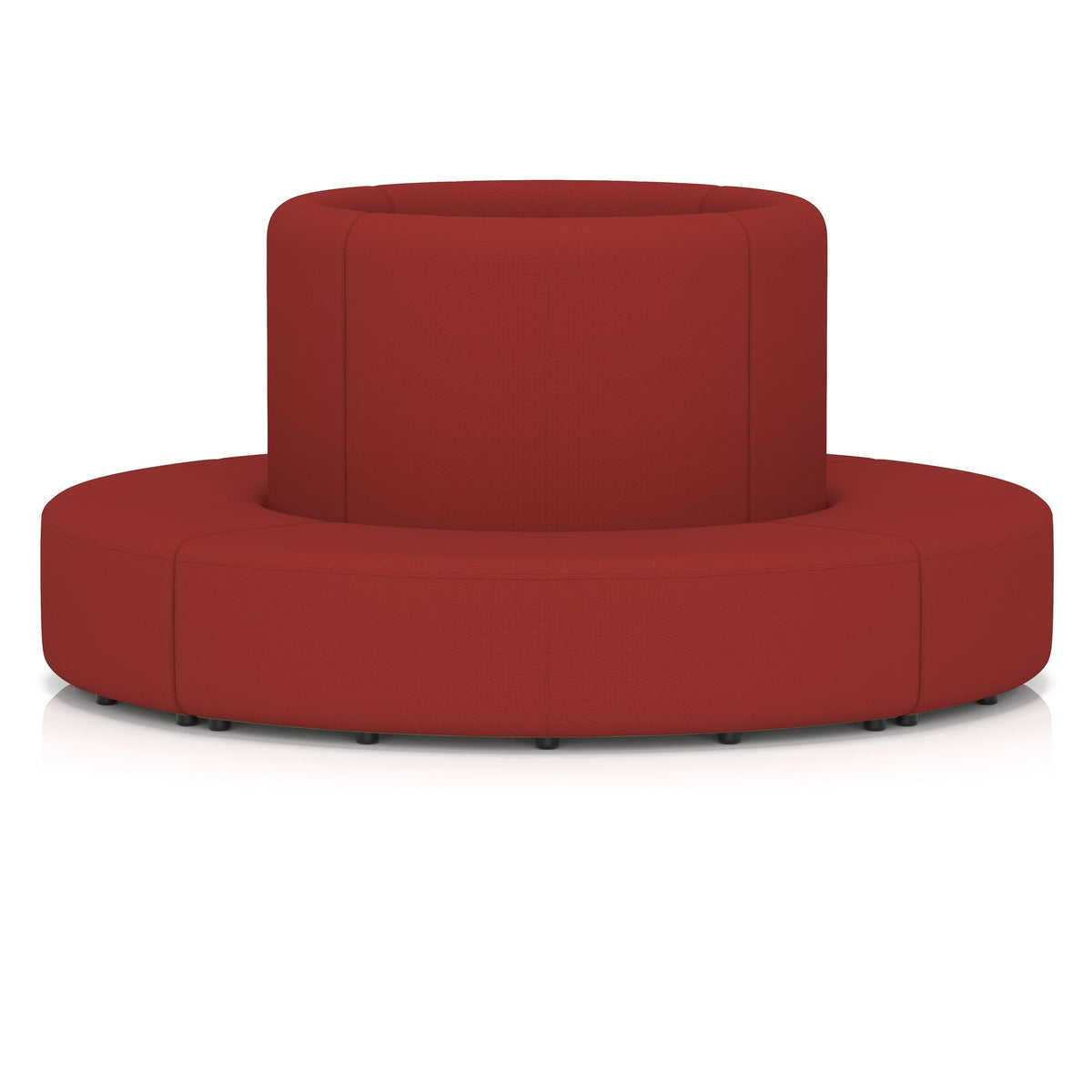 Commercial circular island seating high back in Era upholstery