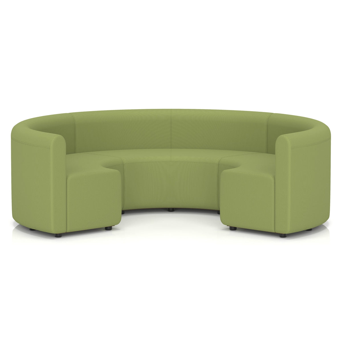 Commercial circular booth seating low back in Era upholstery