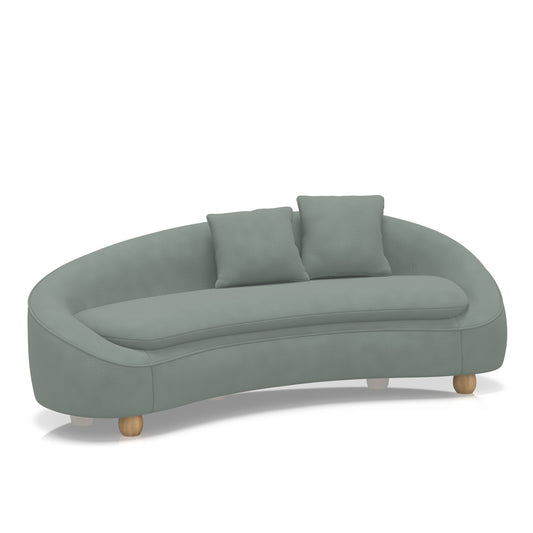 Aveline Bespoke Curved Sofa – Como Fabric Bali - Industrious Decor