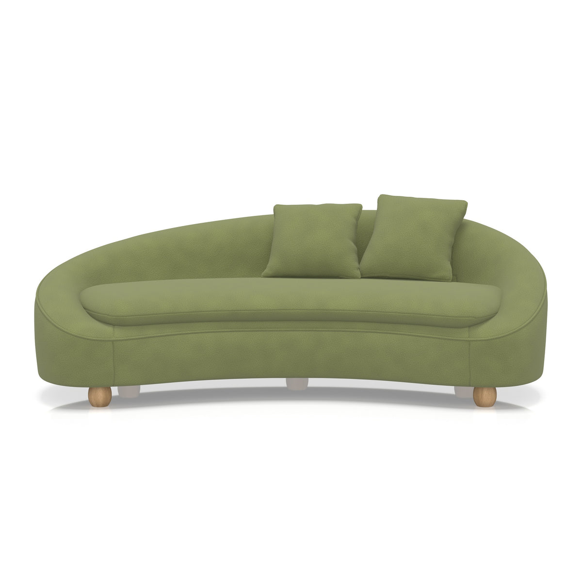 Aveline Bespoke Curved Sofa – Como Fabric Beetle - Industrious Decor