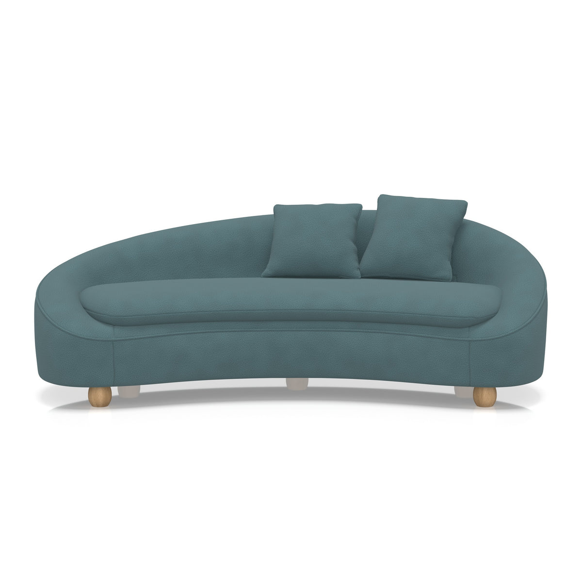 Aveline Bespoke Curved Sofa – Como Fabric Daydream - Industrious Decor