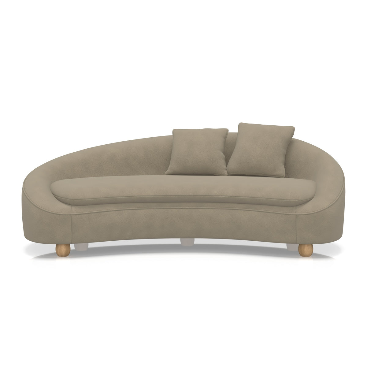 Aveline Bespoke Curved Sofa – Como Fabric Otto - Industrious Decor