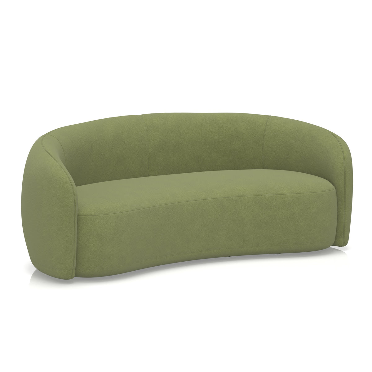Jodie Bespoke Curved Sofa – Como Fabric Beetle - Industrious Decor
