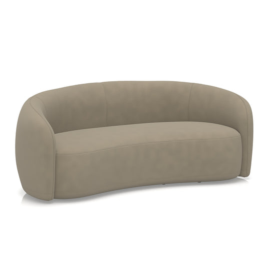 Jodie Bespoke Curved Sofa – Como Fabric Otto - Industrious Decor