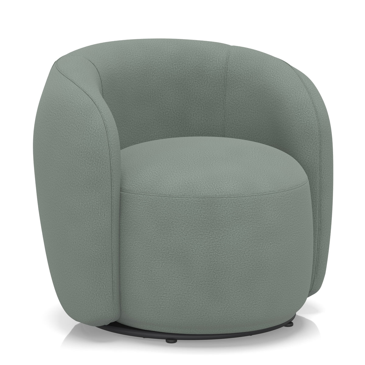 Jodie Bespoke Swivel Accent Chair – Como Fabric Bali - Industrious Decor