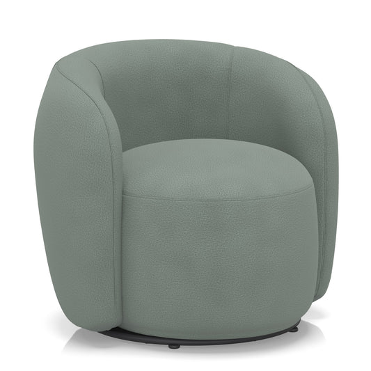 Jodie Bespoke Swivel Accent Chair – Como Fabric Bali - Industrious Decor
