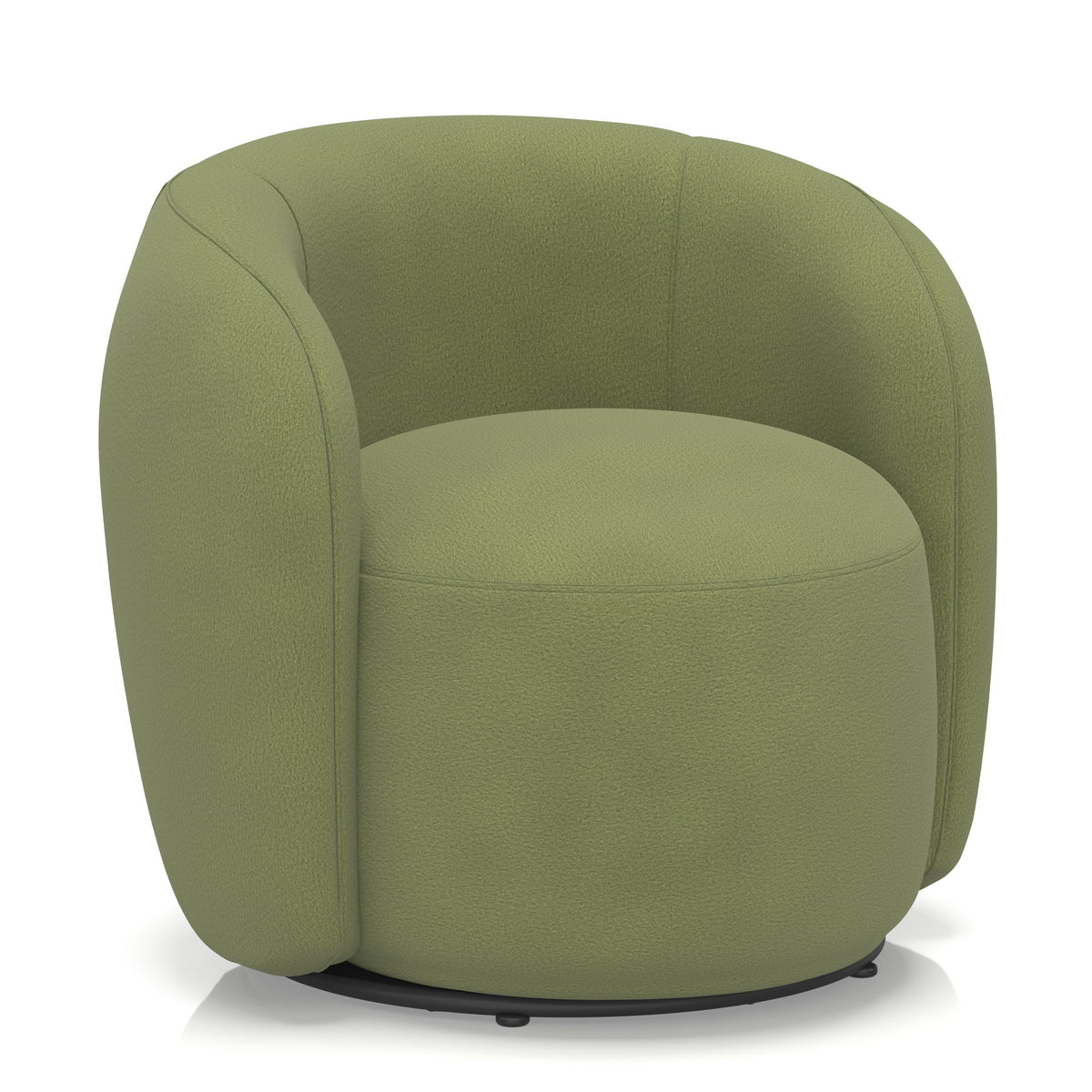 Jodie Bespoke Swivel Accent Chair – Como Fabric Beetle - Industrious Decor
