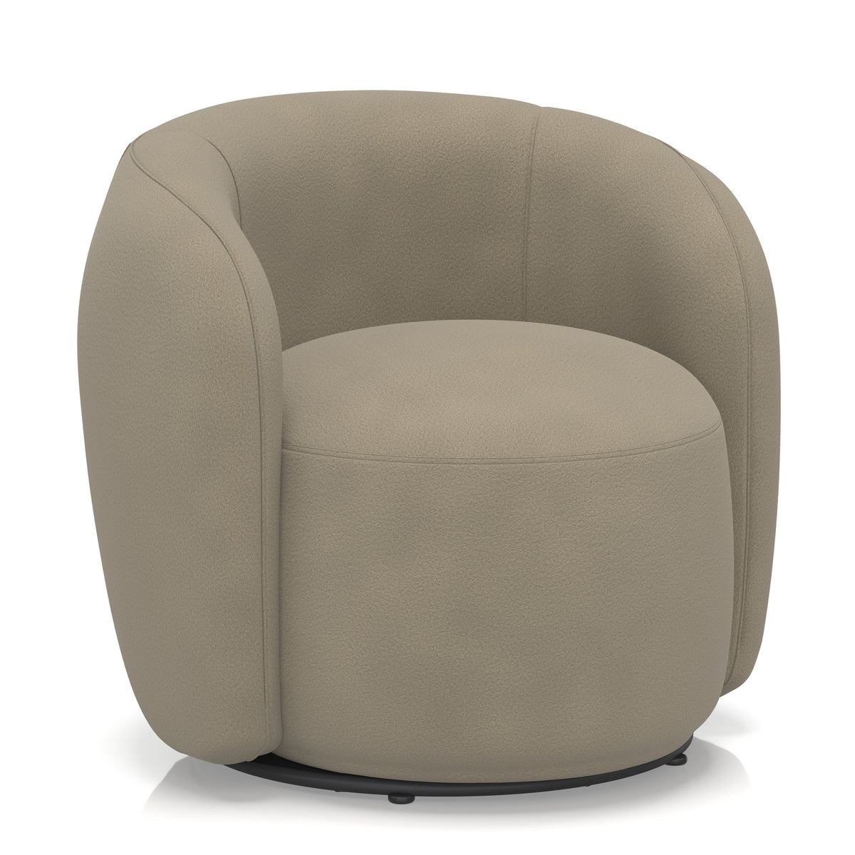 Jodie Bespoke Swivel Accent Chair – Como Fabric Otto - Industrious Decor