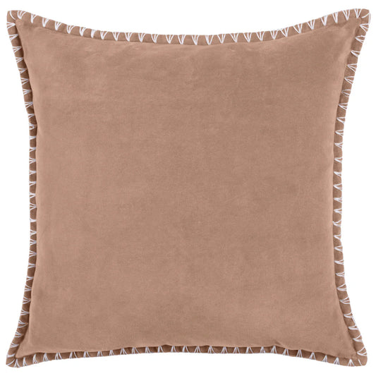 Blanket Stitch Velvet Cushion