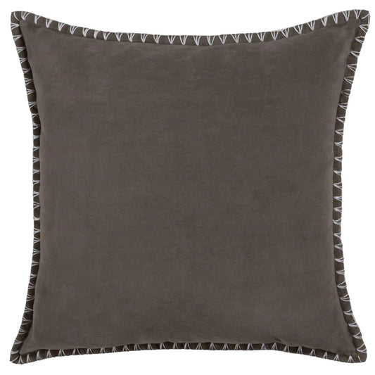 Blanket Stitch Velvet Cushion