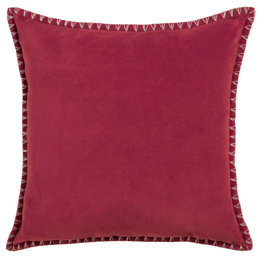 Blanket Stitch Velvet Cushion