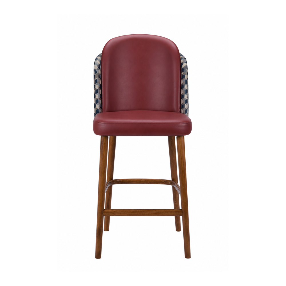 Saxton Upholstered Bar Chair - Industrious Decor