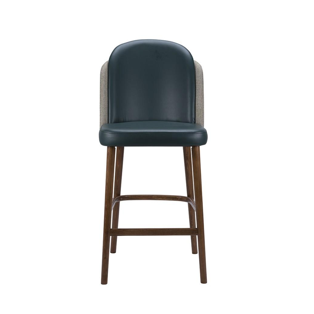 Saxton Upholstered Bar Chair - Industrious Decor