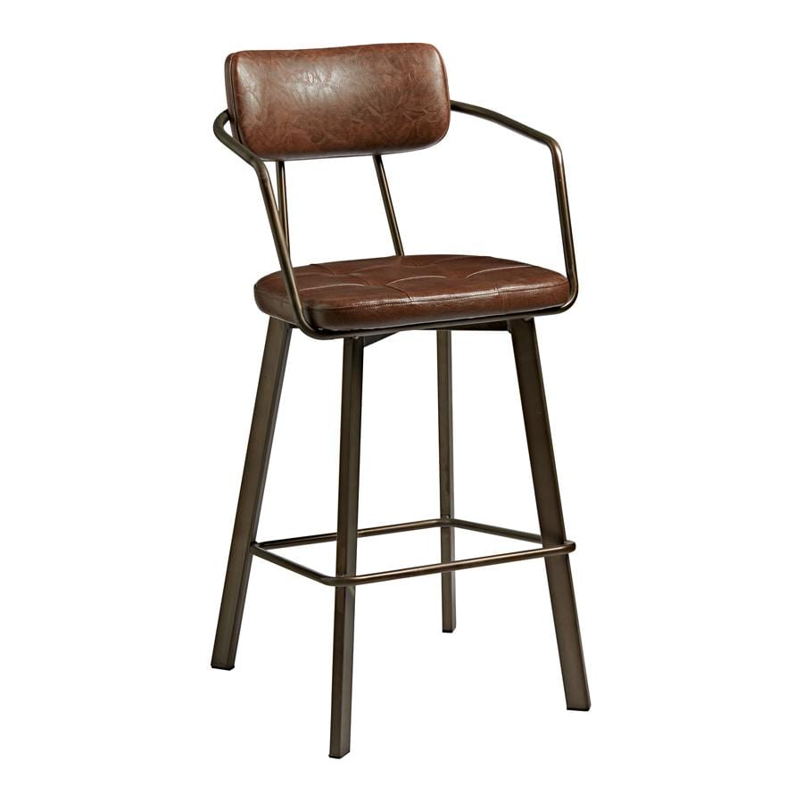 Spitalfields Bar Stool Vintage Brown - Industrious Decor