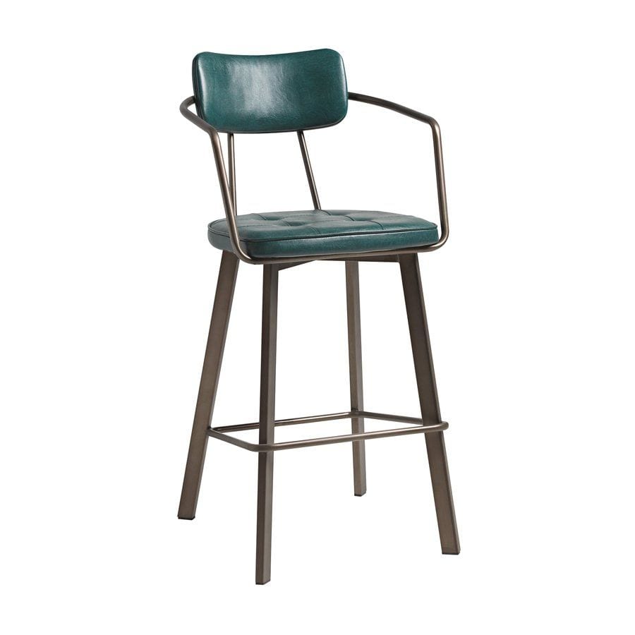 Spitalfields Bar Stool Vintage Teal - Industrious Decor